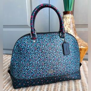 Coach Sierra Satchel in the ranch micro floral print coated canvas